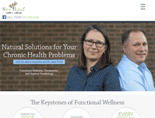 Tablet Screenshot of newleafhealthandwellness.com
